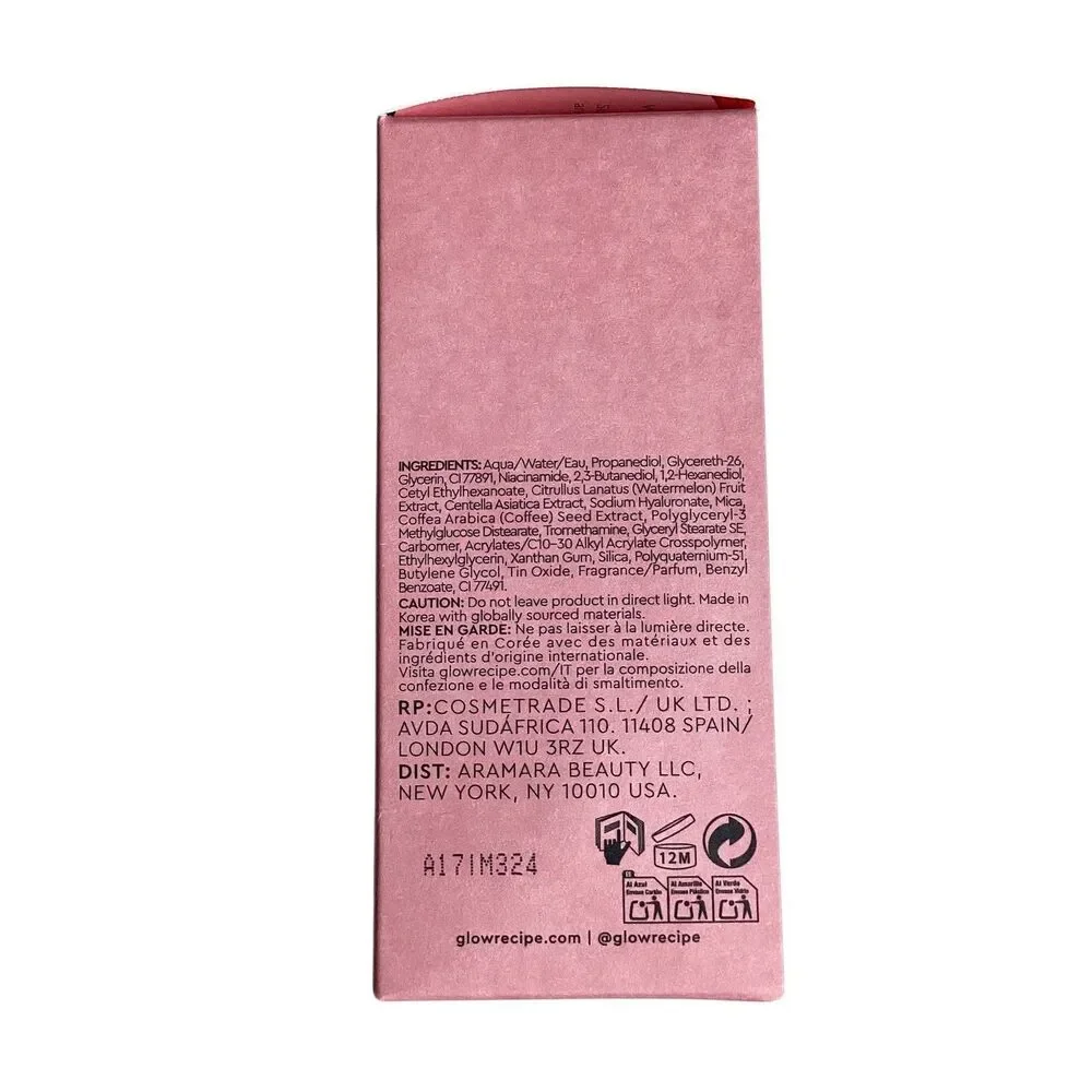 Glow Recipe Watermelon Glow Niacinamide Hue Drops Rosy Glow Tinted Serum 40ml